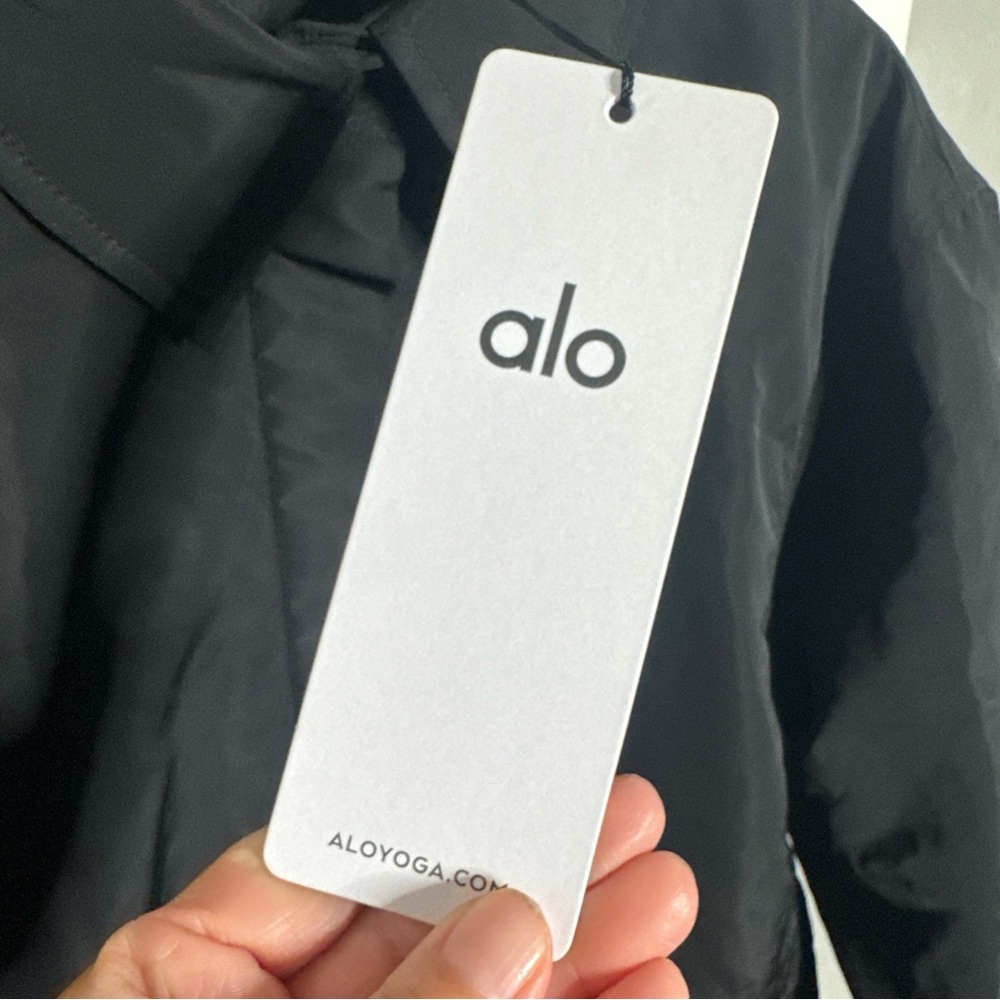 NEW ALO Socialite Shacket Black XS/S/M/L Lightweight Unisex Oversized Jacket - Picture 6 of 12